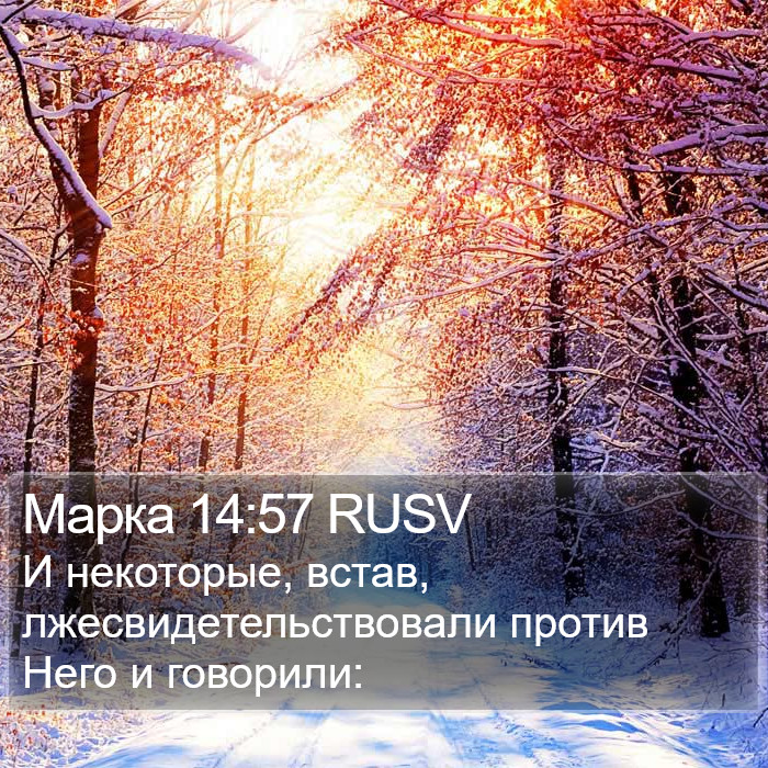 Марка 14:57 RUSV Bible Study