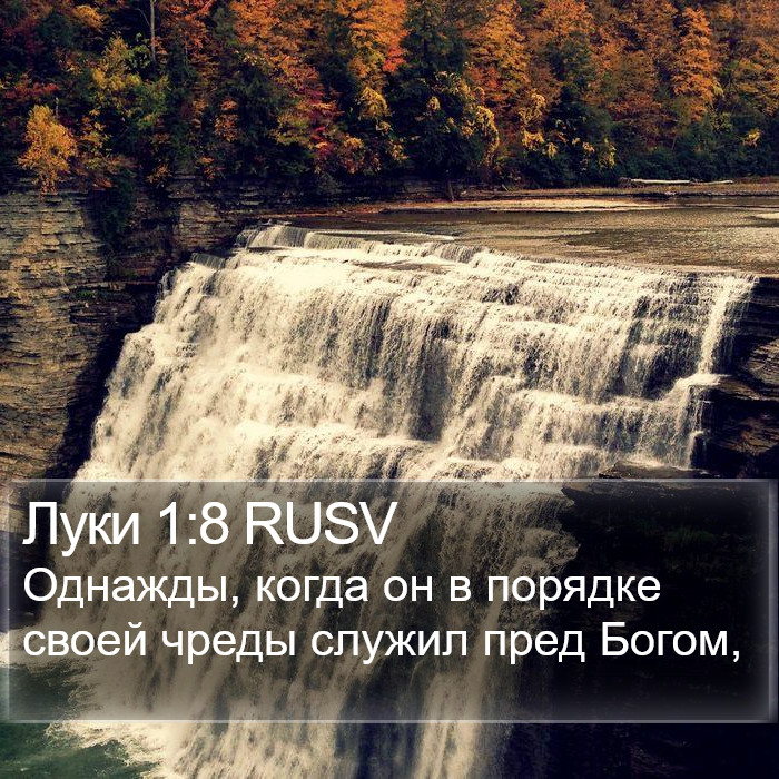 Луки 1:8 RUSV Bible Study