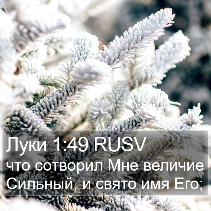 Луки 1:49 RUSV Bible Study