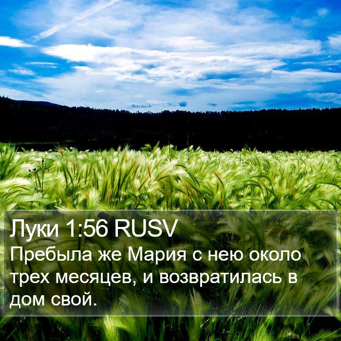 Луки 1:56 RUSV Bible Study