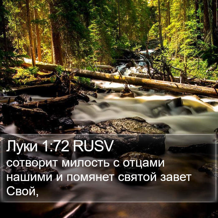 Луки 1:72 RUSV Bible Study