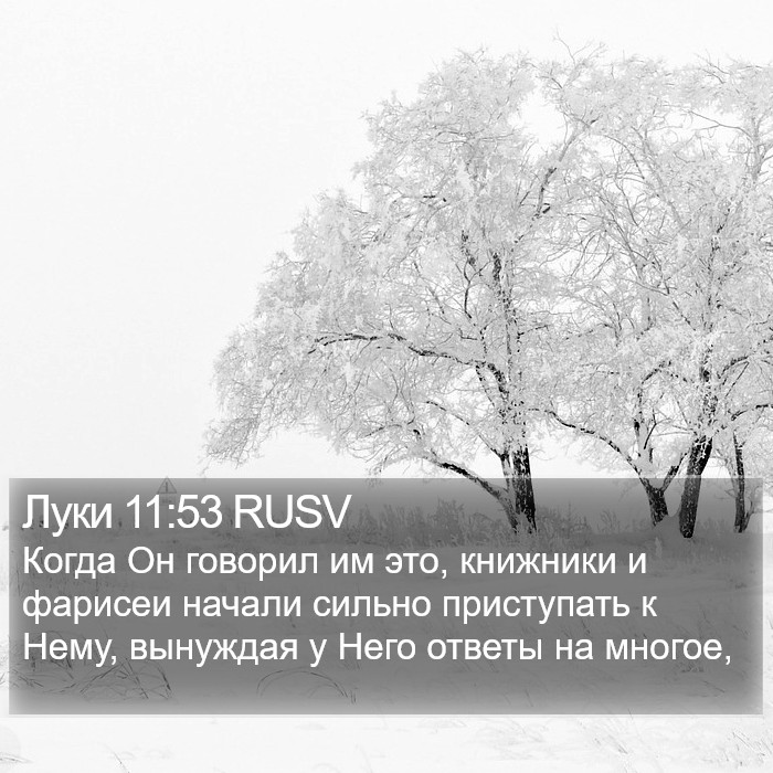 Луки 11:53 RUSV Bible Study