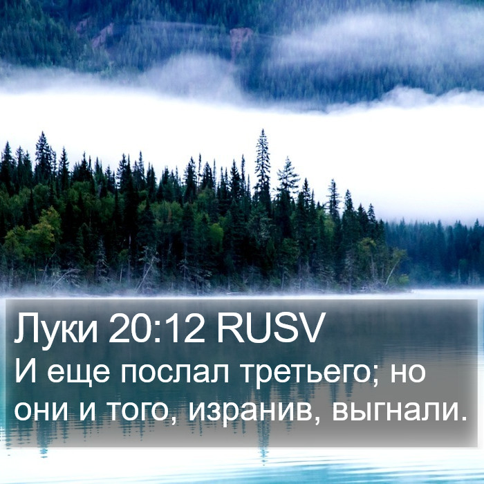 Луки 20:12 RUSV Bible Study