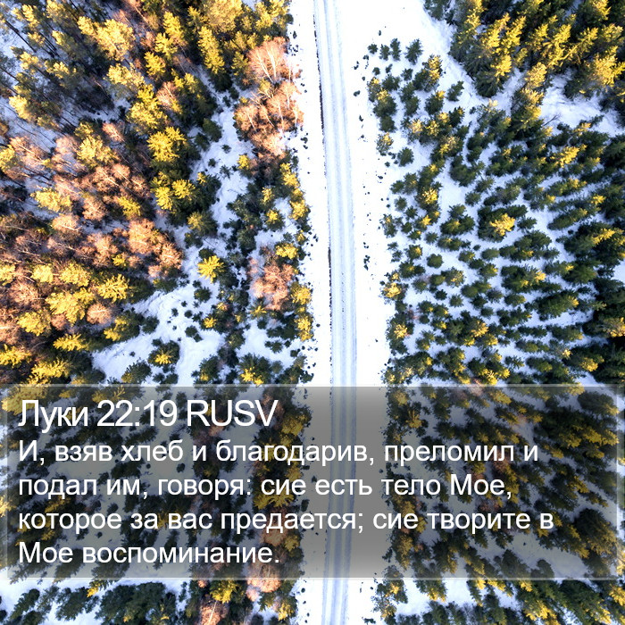 Луки 22:19 RUSV Bible Study