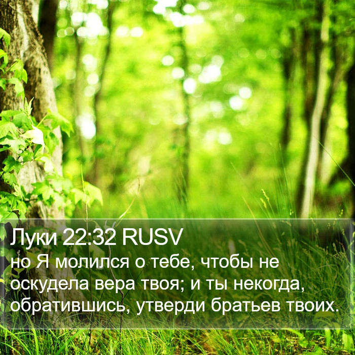 Луки 22:32 RUSV Bible Study