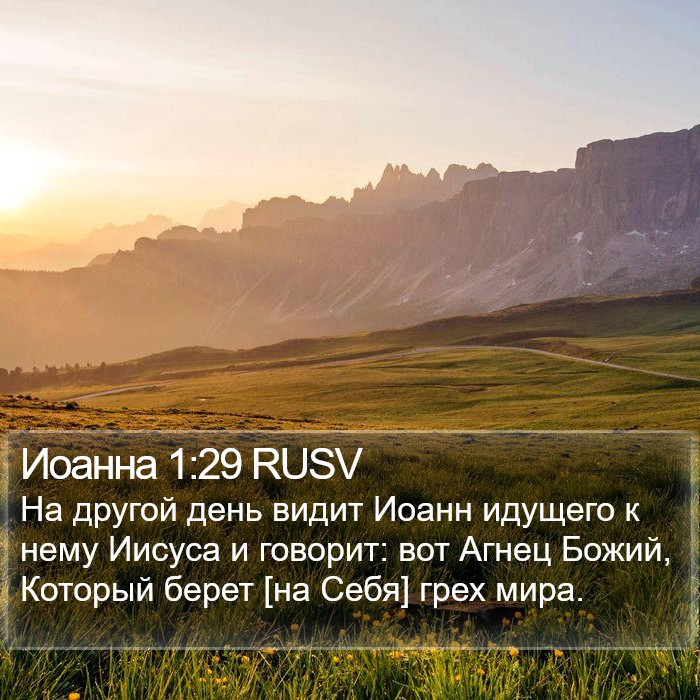 Иоанна 1:29 RUSV Bible Study