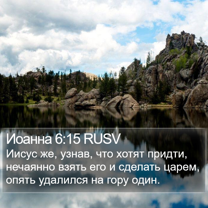 Иоанна 6:15 RUSV Bible Study