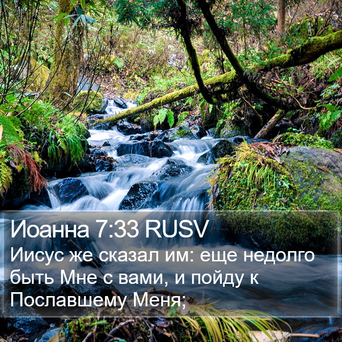 Иоанна 7:33 RUSV Bible Study