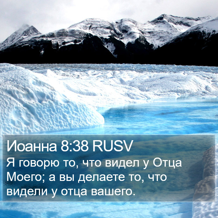 Иоанна 8:38 RUSV Bible Study