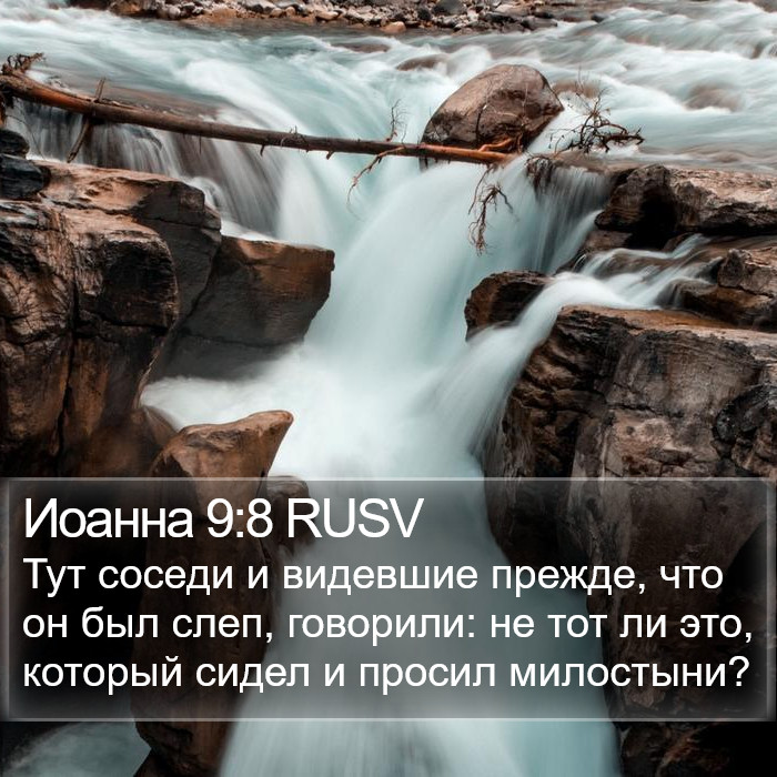 Иоанна 9:8 RUSV Bible Study