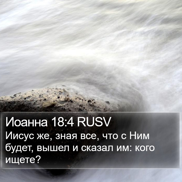 Иоанна 18:4 RUSV Bible Study