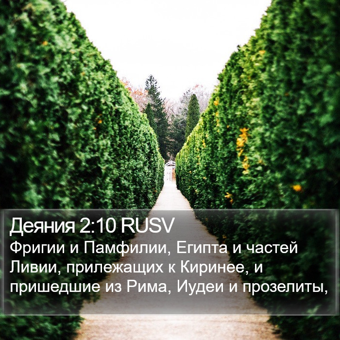 Деяния 2:10 RUSV Bible Study