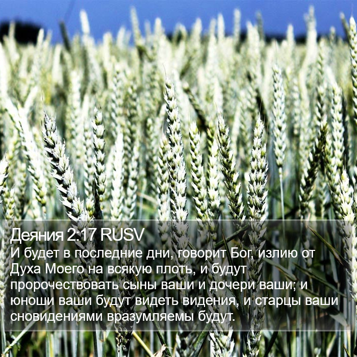 Деяния 2:17 RUSV Bible Study