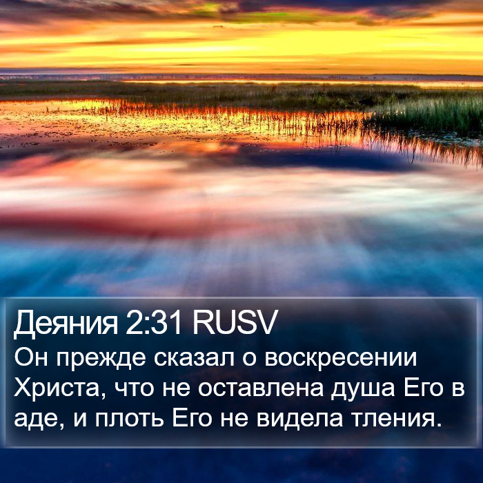 Деяния 2:31 RUSV Bible Study