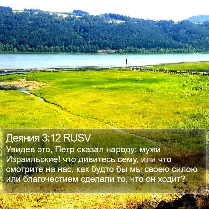 Деяния 3:12 RUSV Bible Study