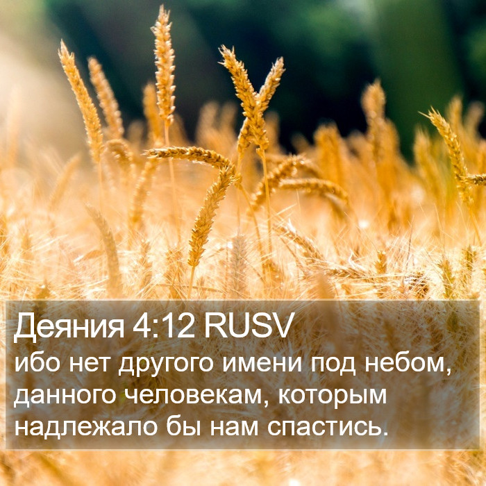 Деяния 4:12 RUSV Bible Study