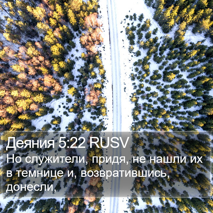Деяния 5:22 RUSV Bible Study