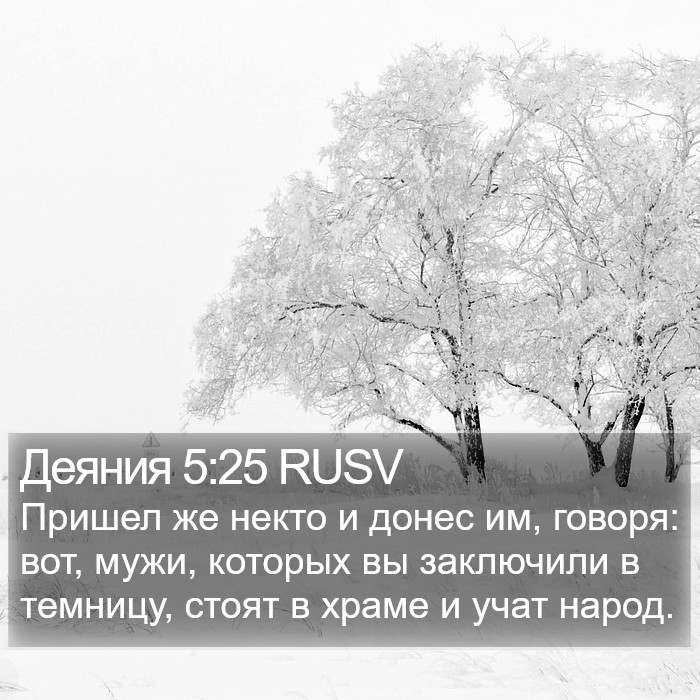 Деяния 5:25 RUSV Bible Study