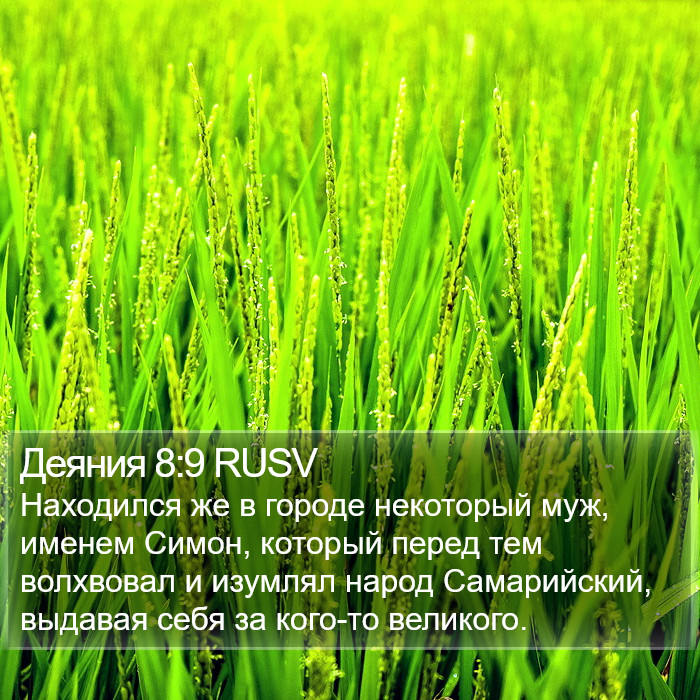 Деяния 8:9 RUSV Bible Study