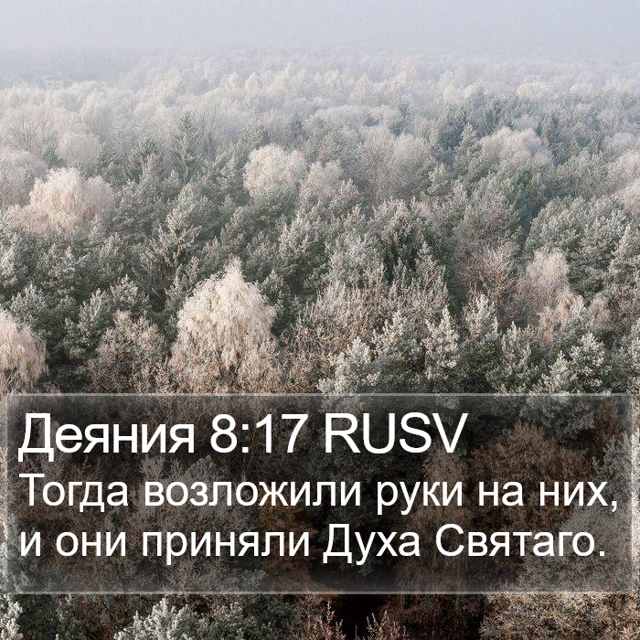 Деяния 8:17 RUSV Bible Study