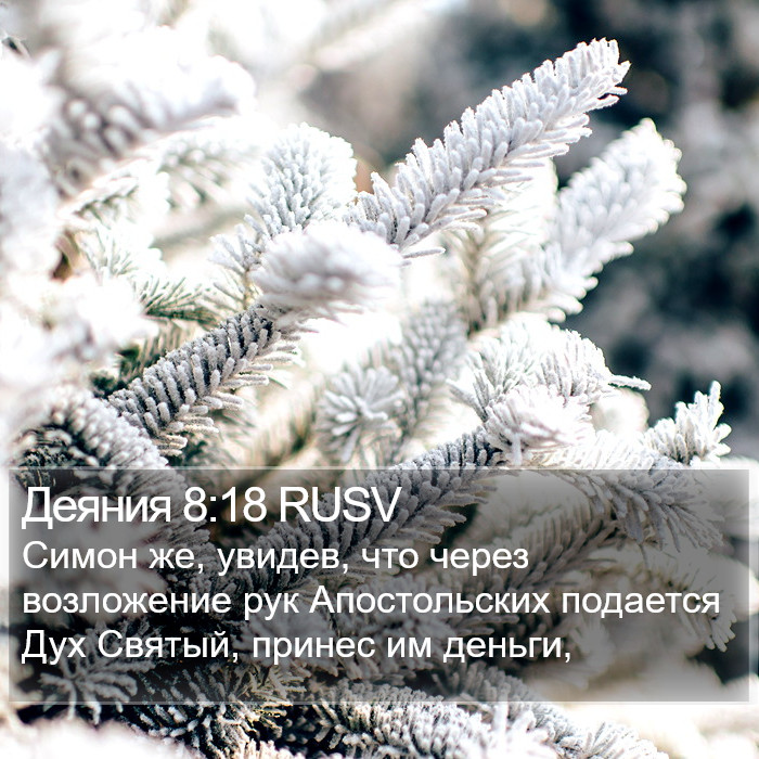 Деяния 8:18 RUSV Bible Study