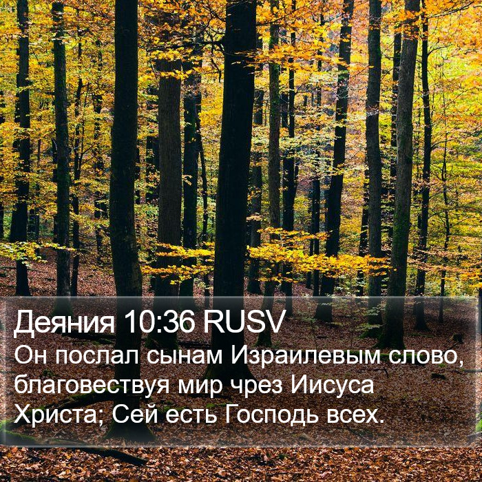 Деяния 10:36 RUSV Bible Study