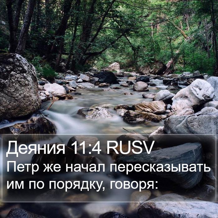 Деяния 11:4 RUSV Bible Study