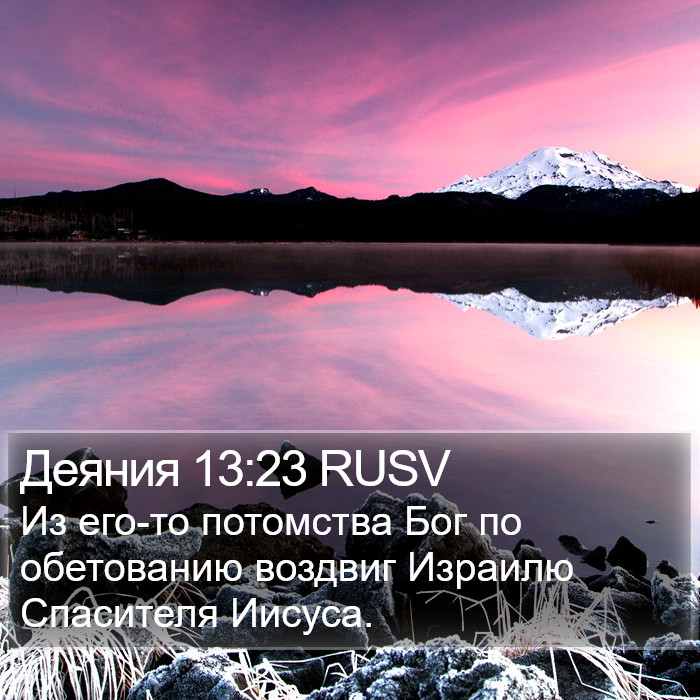 Деяния 13:23 RUSV Bible Study