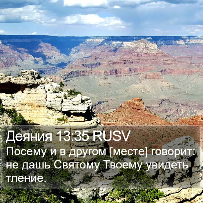 Деяния 13:35 RUSV Bible Study