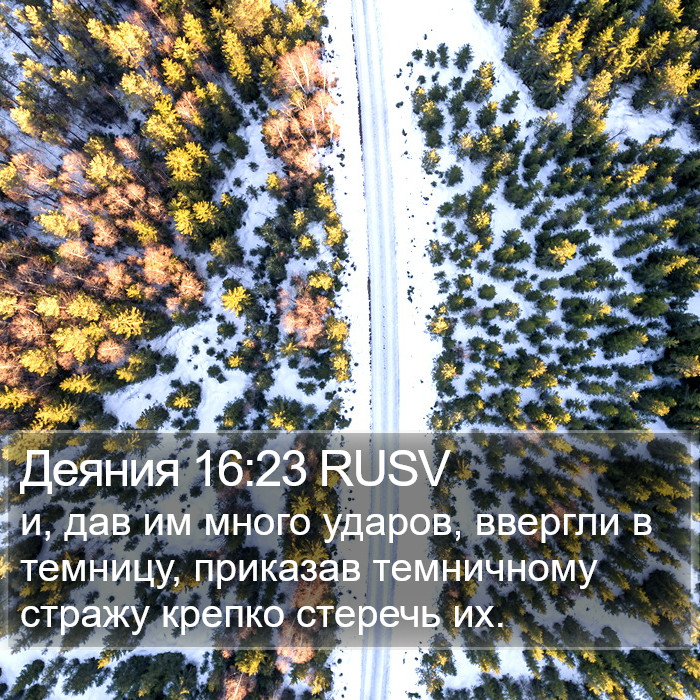 Деяния 16:23 RUSV Bible Study