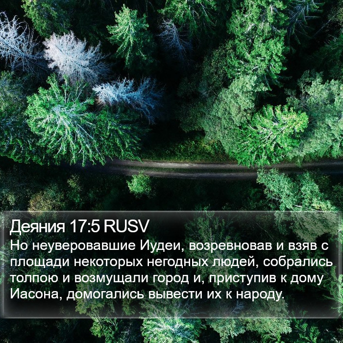 Деяния 17:5 RUSV Bible Study