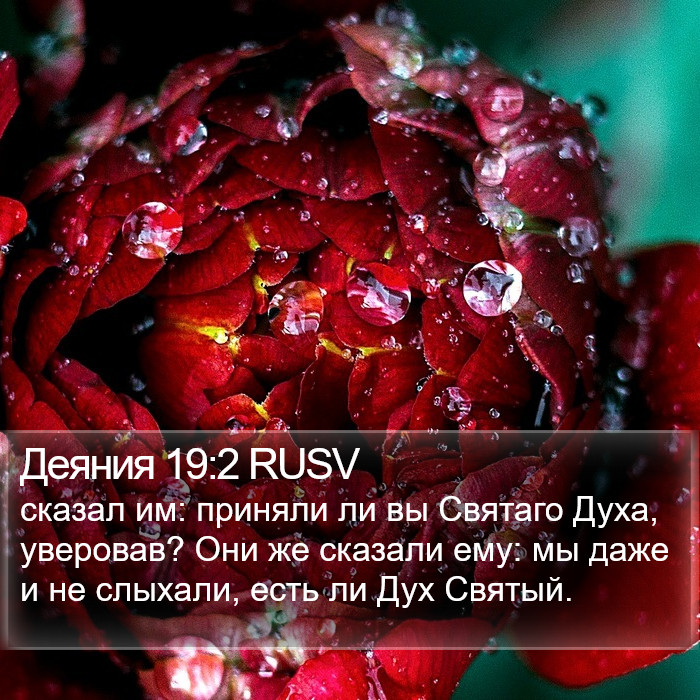 Деяния 19:2 RUSV Bible Study