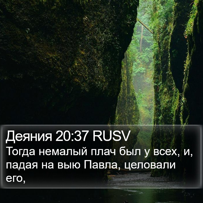 Деяния 20:37 RUSV Bible Study