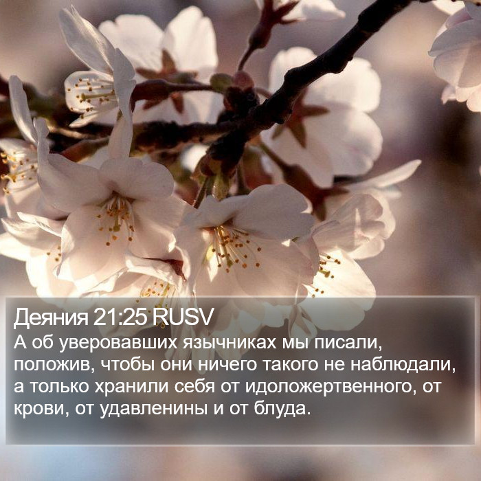 Деяния 21:25 RUSV Bible Study