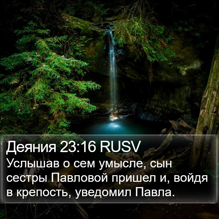 Деяния 23:16 RUSV Bible Study