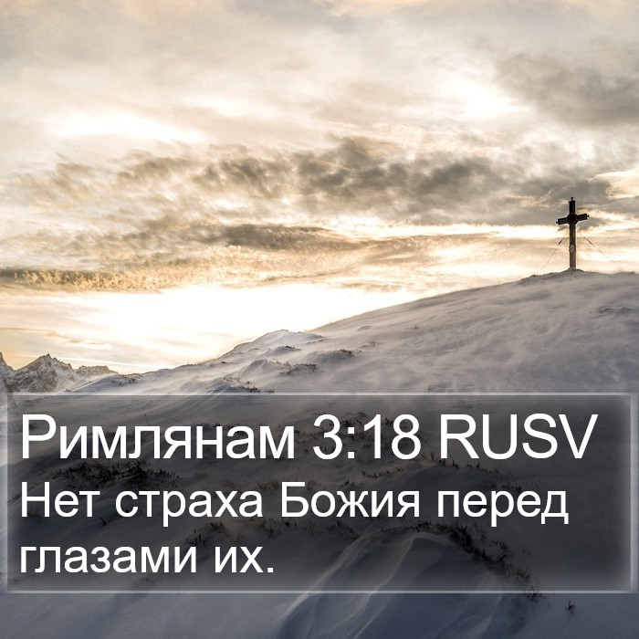 Римлянам 3:18 RUSV Bible Study