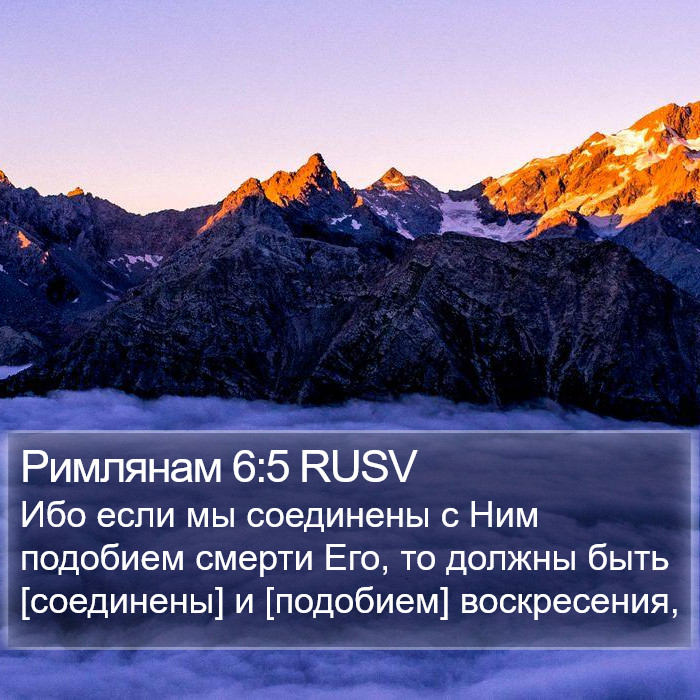 Римлянам 6:5 RUSV Bible Study