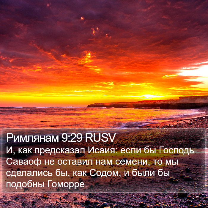 Римлянам 9:29 RUSV Bible Study