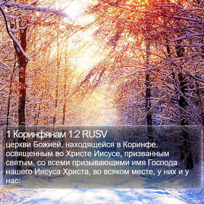 1 Коринфянам 1:2 RUSV Bible Study