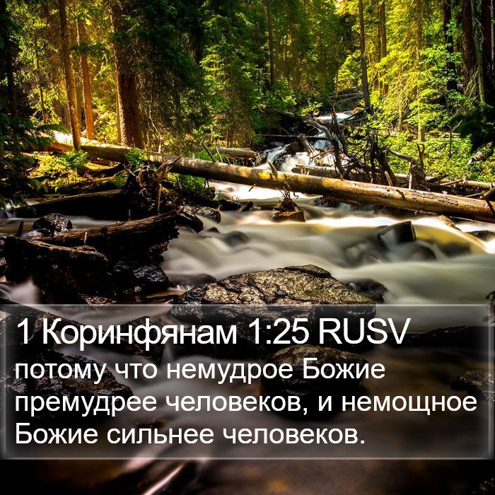 1 Коринфянам 1:25 RUSV Bible Study