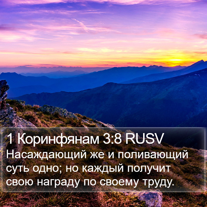 1 Коринфянам 3:8 RUSV Bible Study