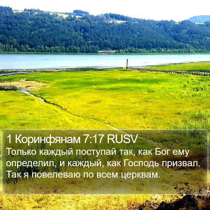 1 Коринфянам 7:17 RUSV Bible Study