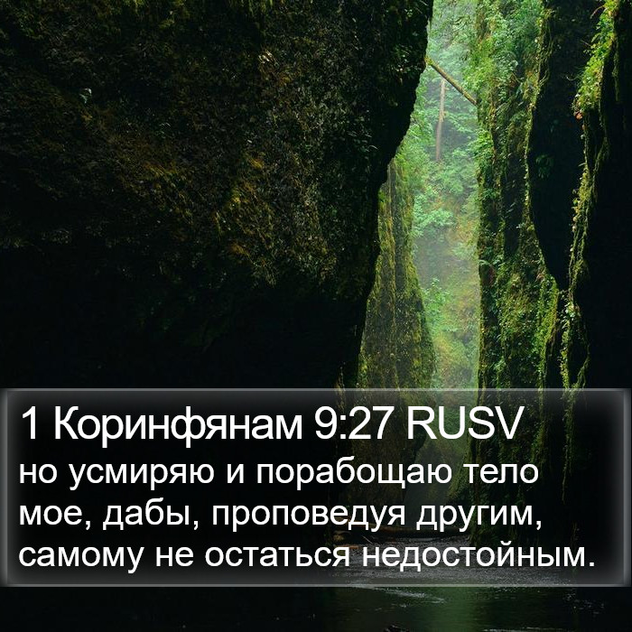 1 Коринфянам 9:27 RUSV Bible Study