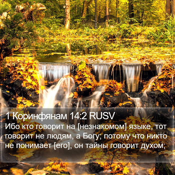 1 Коринфянам 14:2 RUSV Bible Study