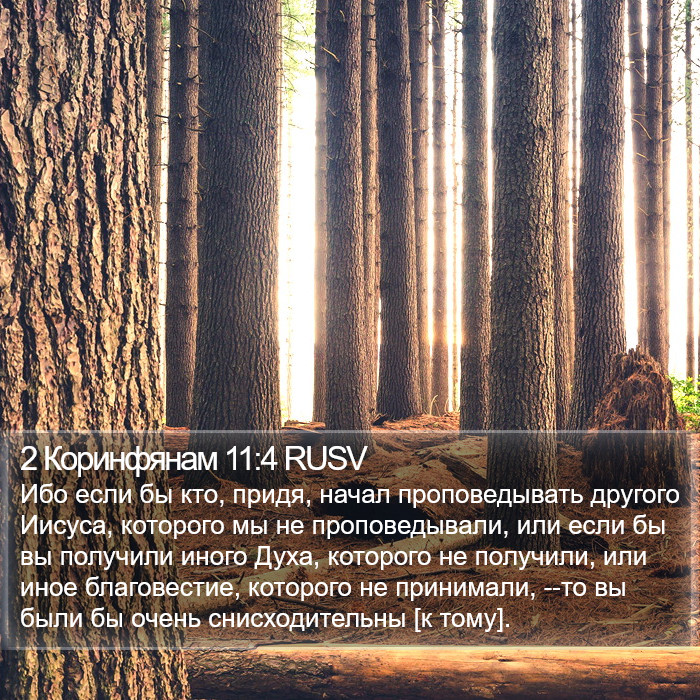 2 Коринфянам 11:4 RUSV Bible Study