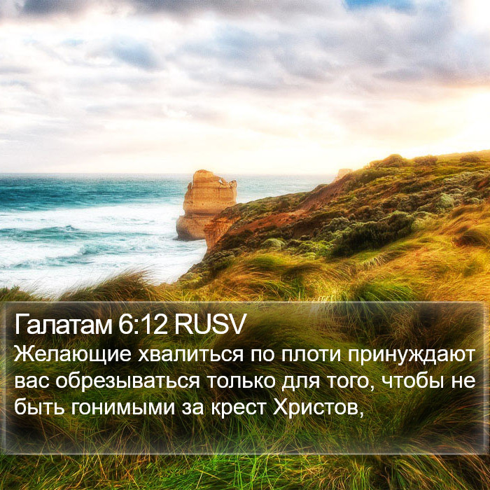 Галатам 6:12 RUSV Bible Study