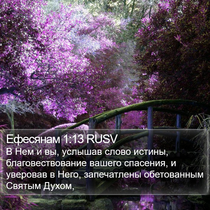 Ефесянам 1:13 RUSV Bible Study