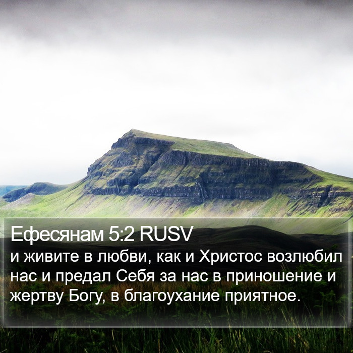 Ефесянам 5:2 RUSV Bible Study