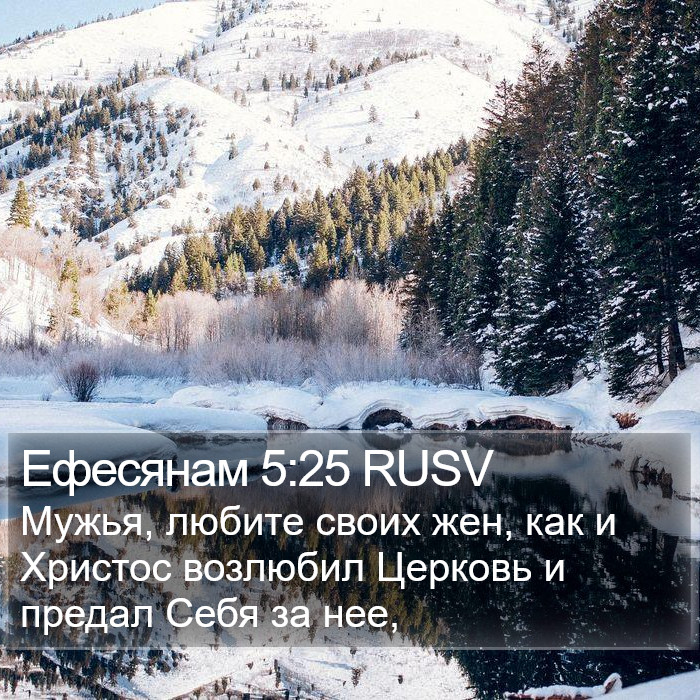 Ефесянам 5:25 RUSV Bible Study