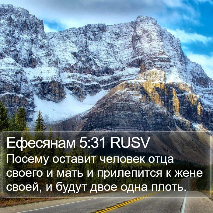 Ефесянам 5:31 RUSV Bible Study